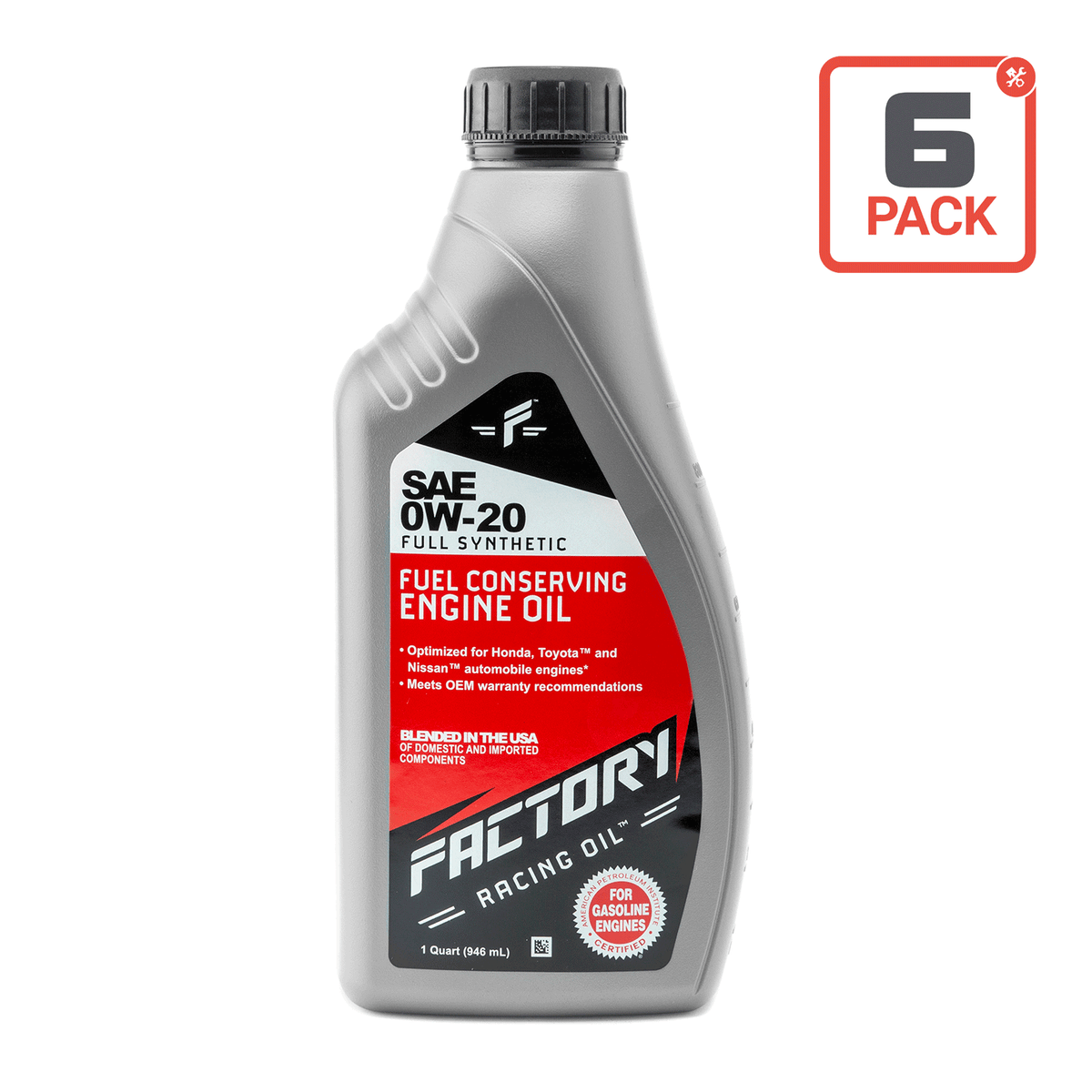 Factory Racing Oil Full Synthetic SAE 0W-20 Fuel Conserving Engine Oil