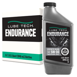 Lube-Tech Endurance Synthetic Blend 5W-30 Motor Oil – 1 Quart – Case of 6