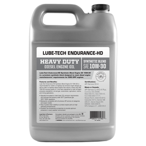 Lube-Tech Endurance Heavy Duty Synthetic Blend 10W-30 CK-4 Diesel Engine Oil – 1 Gallon – Case of 4