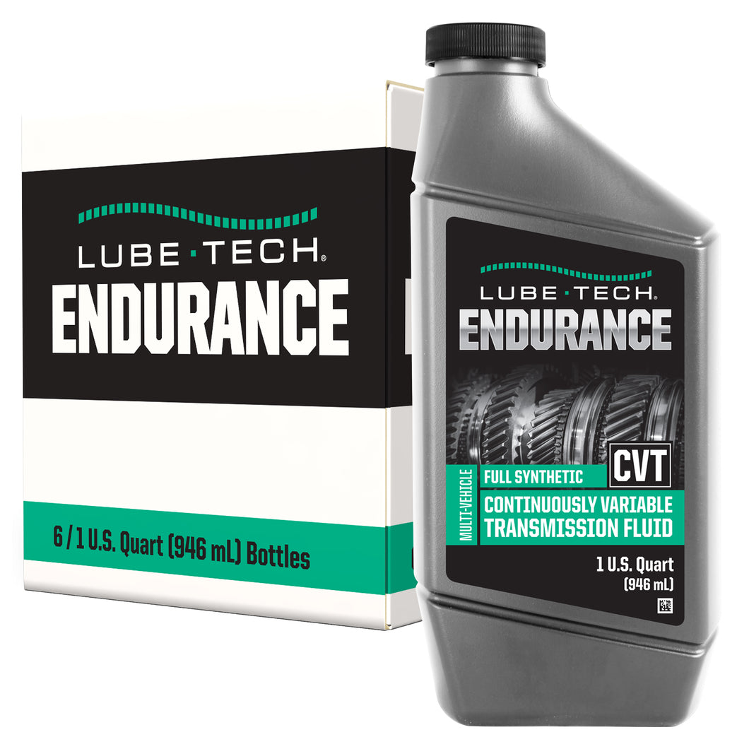 Lube-Tech Endurance Full Synthetic CVT Fluid – Continuously Variable Transmission Fluid – Multi-Vehicle – 1 Quart – Case of 6