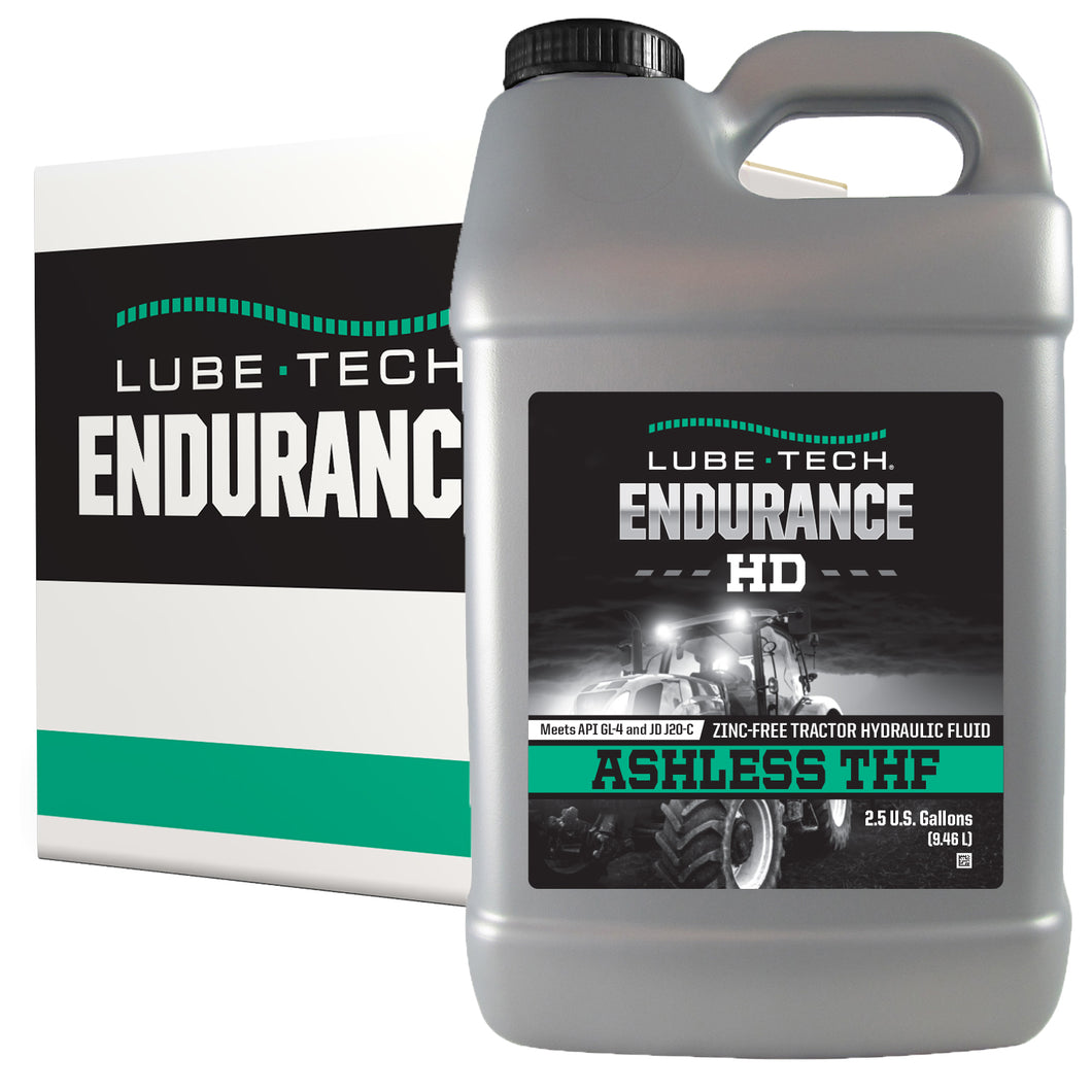 Lube-Tech Endurance Heavy Duty Tractor Hydraulic Fluid – Ashless Formula – API GL-4 – Compatible With Farm and Construction Equipment, Transmissions, Clutches, and More – 5 Gallons (2x2.5 Gal Bottles)