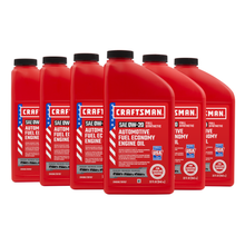 Load image into Gallery viewer, CRAFTSMAN 0W-20 Full Synthetic Fuel Economy Engine Oil – 6 Quarts (CMXOKLT201157-6)
