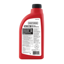 Load image into Gallery viewer, CRAFTSMAN 0W-20 Full Synthetic Fuel Economy Engine Oil – 6 Quarts (CMXOKLT201157-6)
