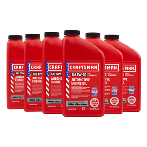 CRAFTSMAN 5W-20 Full Synthetic Automotive Engine Oil – 6 Quarts (CMXOKLT201196-6)