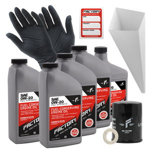 Factory Racing Parts SAE 0W-20 Full Synthetic 4.5 Quart Oil Change Kit for Honda