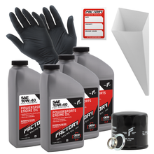 Load image into Gallery viewer, Factory Racing Parts SAE 10W-40 Full Synthetic 4 Quart Oil Change Kit for Suzuki
