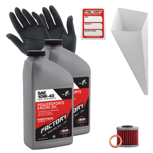 Factory Racing Parts SAE 10W-40 2 Quart Oil Change Kit For Honda CRF250R, CRF250RX