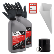 Load image into Gallery viewer, Factory Racing Parts SAE 10W-40 Full Synthetic 2 Quart Oil Change Kit compatible with Kawasaki KAF620 Mule 4000/4010
