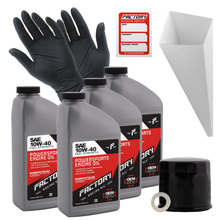 Load image into Gallery viewer, Factory Racing Parts SAE 10W-40 Full Synthetic 4 Quart Oil Change Kit fits Suzuki GSX600F, GSX650F, GSX750, GSF1200
