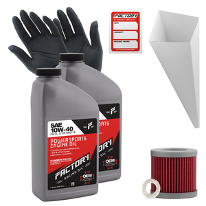 Factory Racing Parts SAE 10W-40 Full Synthetic 2 Quart Oil Change Kit fits Suzuki DR-Z400, DR-Z400SM