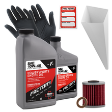 Load image into Gallery viewer, Factory Racing Parts SAE 10W-40 Full Synthetic 1.5 Quart Oil Change Kit fits Suzuki RMX450Z, RM-Z450
