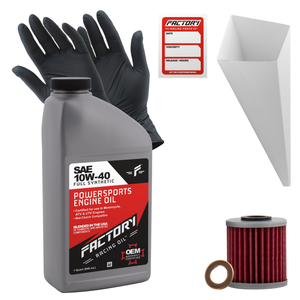 Factory Racing Parts SAE 10W-40 Full Synthetic 1 Quart Oil Change Kit fits Suzuki RM-Z250