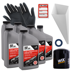 Factory Racing Parts Oil Change Kit For Toyota Tacoma 2.7L L4 2007-2015 0W-20 Full Synthetic Oil - 5.5 Quarts
