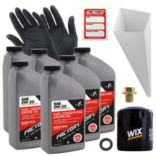 Load image into Gallery viewer, Factory Racing Parts Oil Change Kit For Ford Escape 2.5L 2013-2023, Maverick 2.5L 2022-2023 0W-20 Full Synthetic Oil - 6 Quarts
