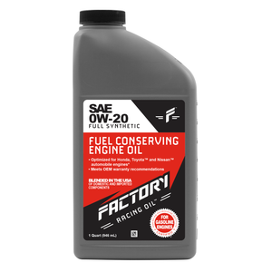Factory Racing Parts SAE 0W-20 Full Synthetic 3.5 Quart Oil Change Kit for Honda Civic, Accord, CR-V, Fit, HR-V