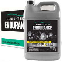 Load image into Gallery viewer, Lube-Tech Endurance Extended Life Antifreeze/Coolant – 50/50 Premix – Yellow – Suitable for North American, European, and Asian Passenger Vehicles – 1 Gallon – Case of 4
