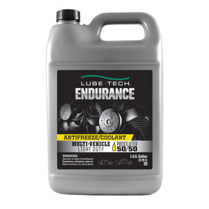 Lube-Tech Endurance Extended Life Antifreeze/Coolant – 50/50 Premix – Yellow – Suitable for North American, European, and Asian Passenger Vehicles – 1 Gallon – Case of 4