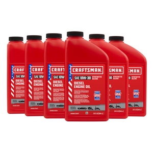 CRAFTSMAN 10W-30 Synthetic Diesel Engine Oil – 6 Quarts (CMXOKLT213177-6)