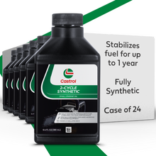 Load image into Gallery viewer, Castrol 2 Cycle Full Synthetic Oil – Small Engine Formula – 50:1 Mix Ratio – Includes Fuel Stabilizer – 6.4oz
