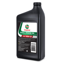 Load image into Gallery viewer, Castrol SAE 10W40 Small Engine Oil For Use in Outdoor Power Equipment, Lawn Mowers, Generators, and More with 4-Cycle Engines – 1 Quart
