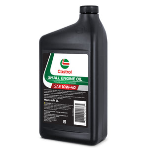 Castrol SAE 10W40 Small Engine Oil For Use in Outdoor Power Equipment, Lawn Mowers, Generators, and More with 4-Cycle Engines – 1 Quart