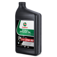 Load image into Gallery viewer, Castrol SAE 20W50 Small Engine Oil For Use in 4-Cycle Air Cooled Engines – Ideal For Outdoor Power Equipment, Lawn Mowers, Tractors, and More – 1 Quart
