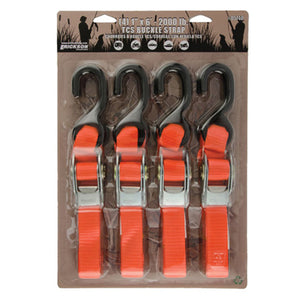 Erickson 05740 1" X 6' 2000 lb Strap Hunter Orange (Set of 4)