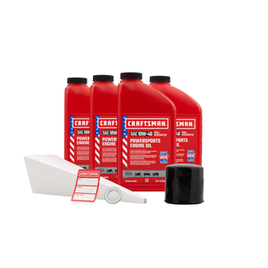 CRAFTSMAN 4 Quart 10W-40 Full Synthetic Oil Change Kit Fits Honda CB600F, CB900F, CTX700, NC700, ST1100A, VTX1300, VTX1800
