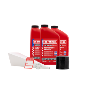 CRAFTSMAN 3 Quart 10W-40 Full Synthetic Oil Change Kit Fits Honda CB500F, CBR500R, CMX500, CBR600RR, CB650R