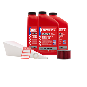 CRAFTSMAN 3 Quart 10W-40 Full Synthetic Oil Change Kit Fits Honda CB400A, CB400N, CB400T, CBX400F, CM400T, CBX550