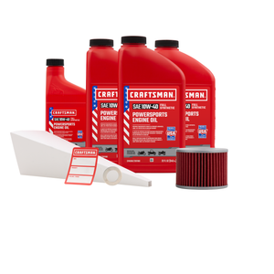 CRAFTSMAN 3.5 Quart 10W-40 Full Synthetic Oil Change Kit Fits Honda CB650C, CB650SC, CB750K, GL1100, GL1200