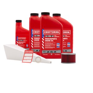 CRAFTSMAN 3.5 Quart 10W-40 Full Synthetic Oil Change Kit Fits Honda CX500Z, CX500CB, CX650TC-D