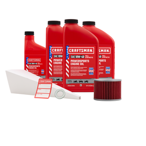 CRAFTSMAN 3.5 Quart 10W-40 Full Synthetic Oil Change Kit Fits Honda CB400F, CB500, CB500F, CB550F