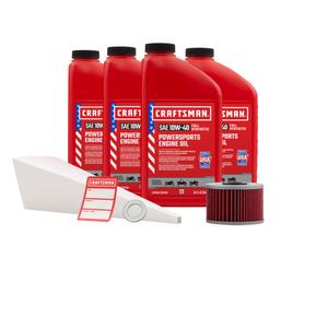 CRAFTSMAN 4 Quart 10W-40 Full Synthetic Oil Change Kit Fits Honda TRX420FA, TRX420FPA Fourtrax Rancher AT