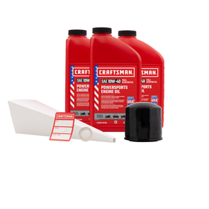 CRAFTSMAN 3 Quart 10W-40 Full Synthetic Oil Change Kit Fits Honda VT500FT, VT500C, VT750C, VT800