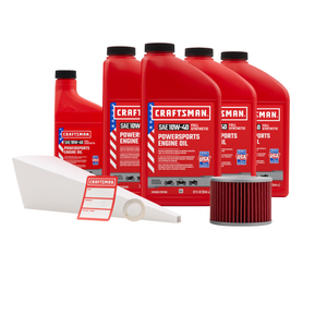 CRAFTSMAN 4.5 Quart 10W-40 Full Synthetic Oil Change Kit Fits Honda CB750A, CBX1000, CBX1050, CB1100F