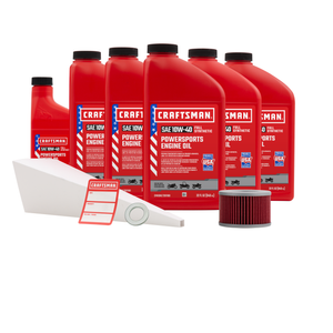 CRAFTSMAN 5.5 Quart 10W-40 Full Synthetic Oil Change Kit Fits Honda TRX500FA Fourtrax Foreman Rubicon