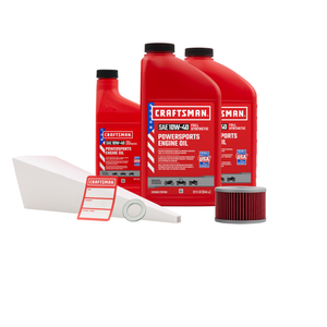 CRAFTSMAN 2.5 Quart 10W-40 Full Synthetic Oil Change Kit Fits Honda CMX450C Rebel 1986-1987