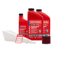 Load image into Gallery viewer, CRAFTSMAN 2.5 Quart 10W-40 Full Synthetic Oil Change Kit Fits Kawasaki KL250, KL600 KLR600, KL650 KLR650, KLX650, KLX650R
