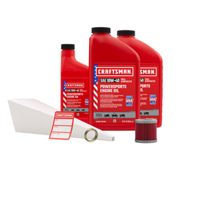 CRAFTSMAN 2.5 Quart 10W-40 Full Synthetic Oil Change Kit Fits Kawasaki KFX400 KSF400