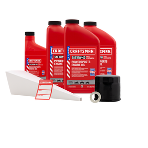 CRAFTSMAN 3.5 Quart 10W-40 Full Synthetic Oil Change Kit Fits Suzuki® DL1000, DL1050, GSX-R1000, GSX-S1000, LT-F400