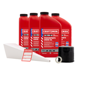 CRAFTSMAN 4 Quart 10W-40 Full Synthetic Oil Change Kit Fits Suzuki® GSX600F, GSX650F, GSX750, GSF1200