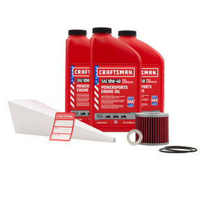 CRAFTSMAN 3 Quart 10W-40 Full Synthetic Oil Change Kit Fits Suzuki® GSF400, GS450, GS500, GS550