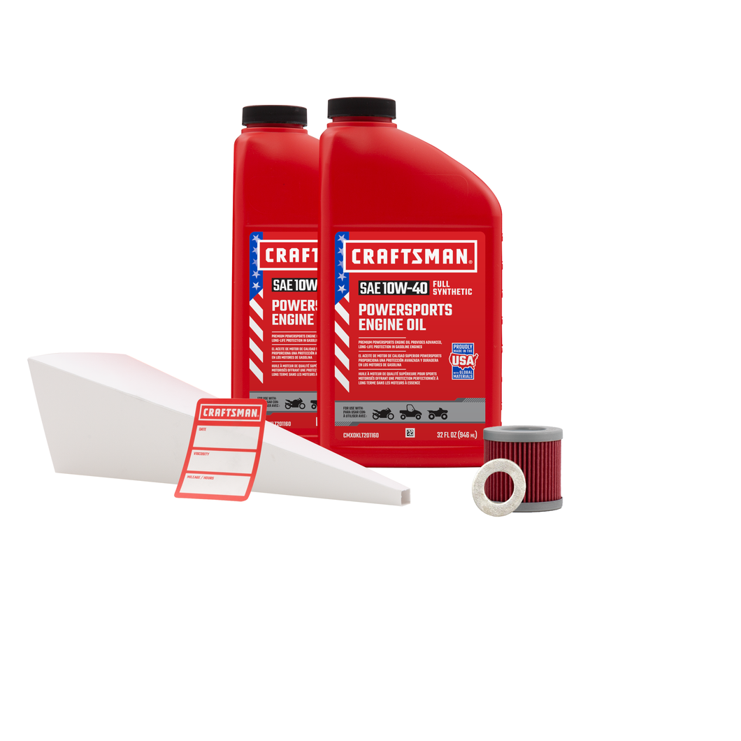CRAFTSMAN 2 Quart Full Synthetic Oil Change Kit Fits Suzuki® DR-Z400, DR-Z400SM