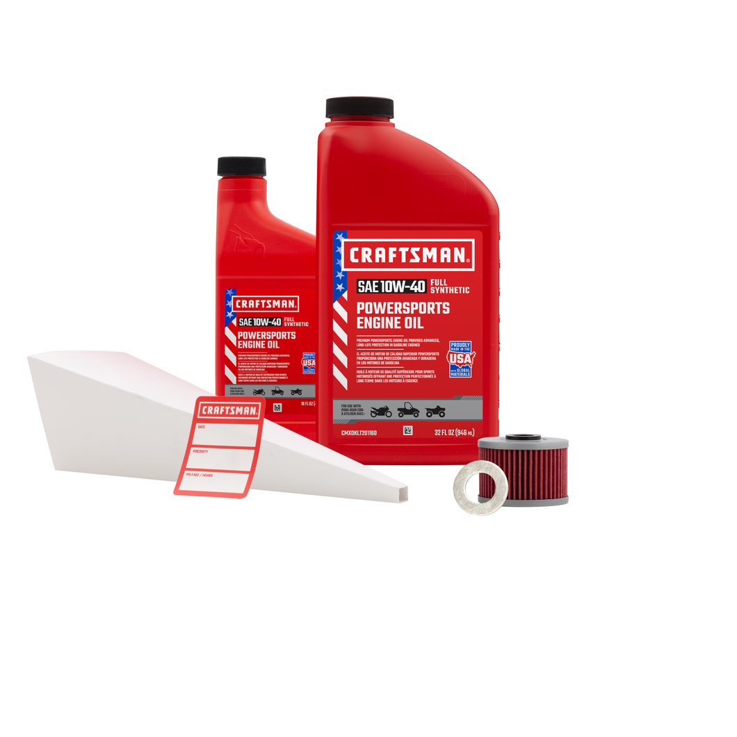 CRAFTSMAN 1.5 Quart Full Synthetic Oil Change Kit Fits Suzuki® DR-Z110