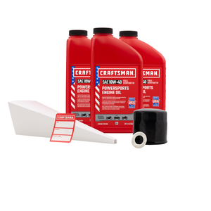 CRAFTSMAN 3 Quart 10W-40 Full Synthetic Oil Change Kit Fits Suzuki® LT-V700F Twin Peaks 4x4