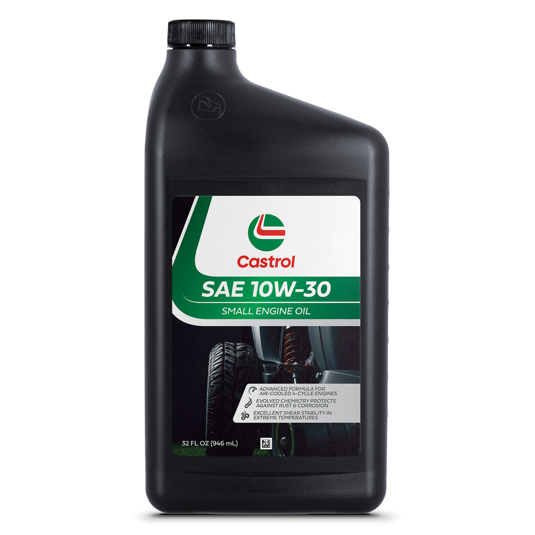 Castrol SAE 10W-30 Small Engine Oil For 4-Cycle Engines – Protects Against Rust & Corrosion – Suitable for Lawn Mowers and Outdoor Power Equipment – 32oz 