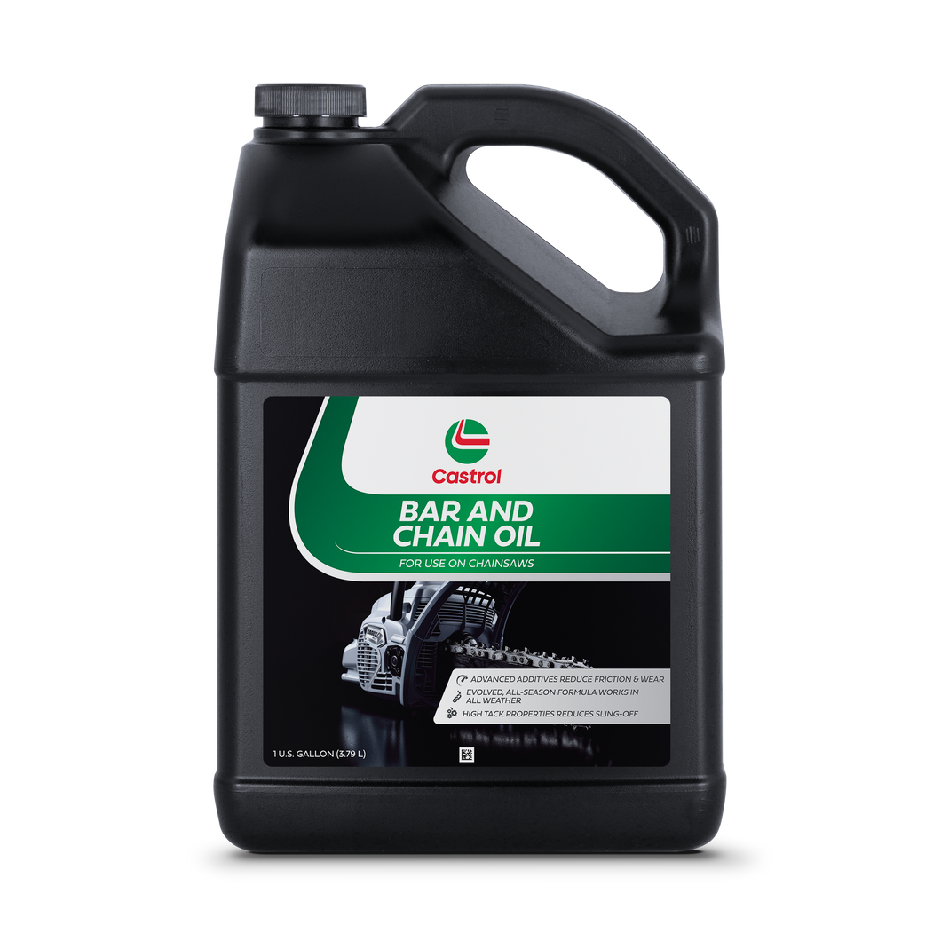 Castrol Bar & Chain Oil For Chainsaws – Reduces Friction & Wear – All Season Formula – High-tacking to Reduce Sling-Off – 1gal