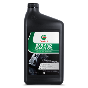 Castrol Bar & Chain Oil For Chainsaws – Reduces Friction & Wear – All Season Formula – High-tacking to Reduce Sling-Off - 32oz