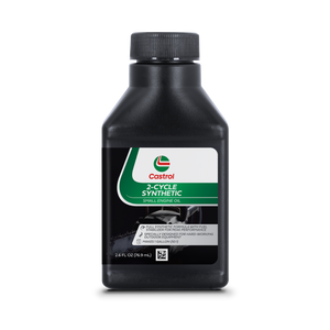 Castrol 2 Cycle Full Synthetic Oil – Small Engine Formula – 50:1 Mix Ratio – Includes Fuel Stabilizer – 2.6oz